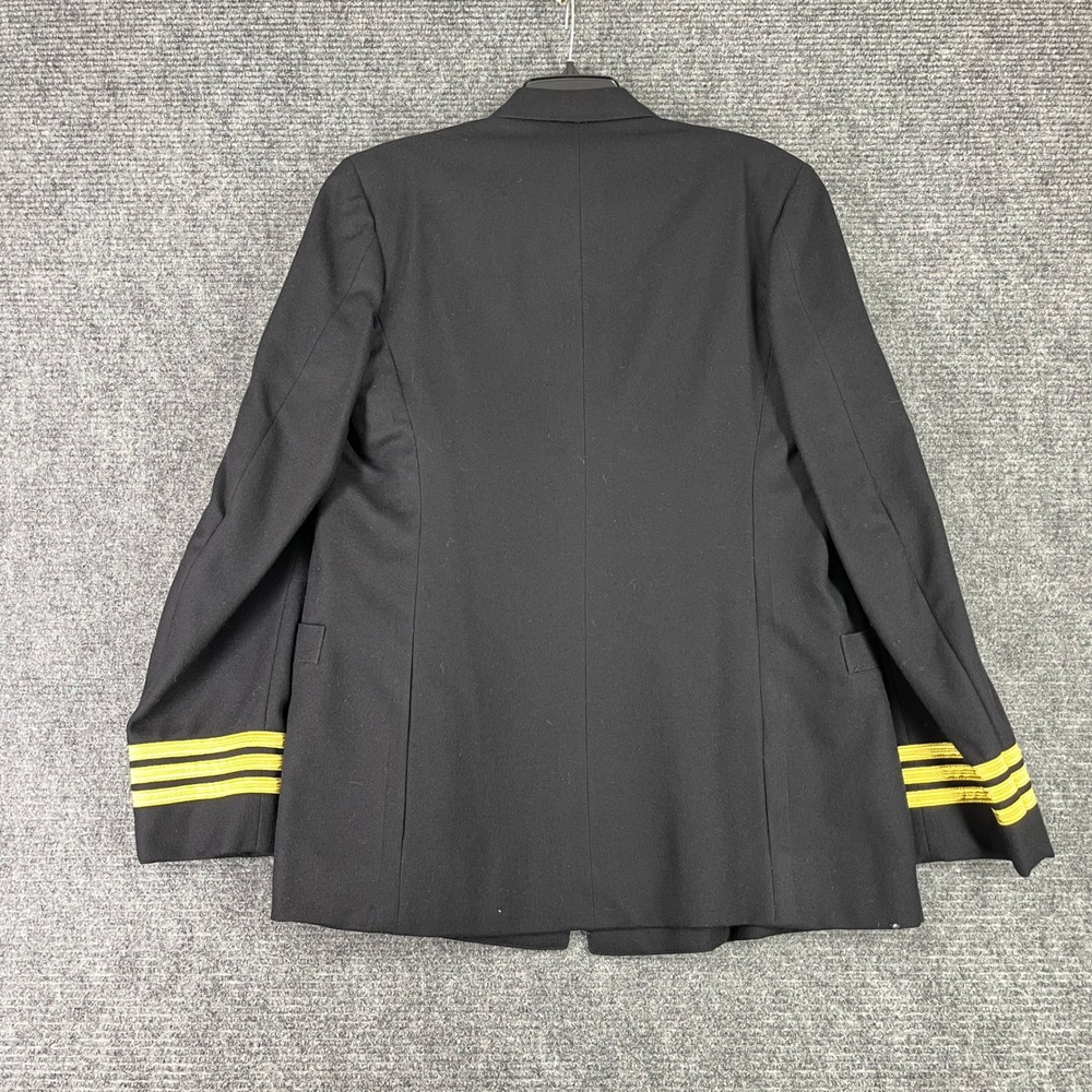 Vintage 50s Us Navy Jacob Reeds Sons Dress Blue Wool Commander Coat 38 Sailor View 6